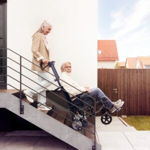 Der neue Treppensteiger Scalamobil S45 von Alber, inkl. Leichtgewichtsrollstuhl Action 3NG, fertig vormontiert, inkl. Trommelbremse, Komplettpreis