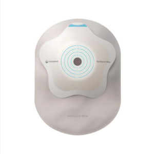 SenSura Mio Konkav einteilig geschlossener Beutel, Midi, Stoma 30mm, lichtgrau, P=10 Stück, PZN 12547904