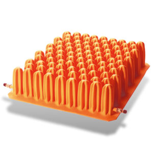 Systam P302C Polyair 100 Sitzkissen, HMV, High Profile mit 10cm Luftzellen-Kissen, 2-Kammersystem, inkl. Manometer-Handpumpe + Bezug Jersey Mikroklimabezug