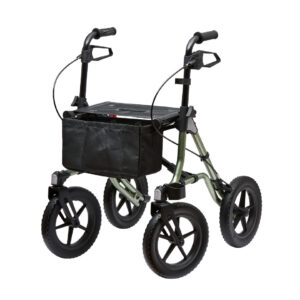 Zwei XC Rollatoren im Paket = Taima XC Soft-PU und Taima XC Air, eine pannensichere und eine luftbereifte Version, ideal für Ihre Ausflüge