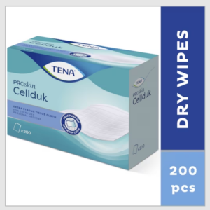 Tena CELLDUK Zellstofftücher (Maße 25x26cm) Sterilisierbare, reissfeste und saugfähige Waschtücher (VPE = 200 Stk.pro Packung)
