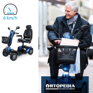 Meyra Cityliner CL 409 Bus Elektromobil, zugelassen für Bustransport, blau metallic, 6 km/h