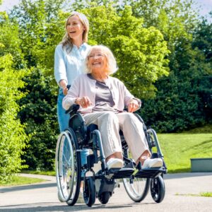 Alber viaGO V24 Schiebehilfe, kraftvoll und leicht bedienbar, für Rollstühle, das neue Viamobil GO, jetzt mit HMV!