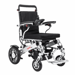 Ergoflix Basic Elektro-Rollstuhl faltbar, HMV, für den Innen- und Außenbereich, bis 120kg - jetzt auf Rezept erhältlich -