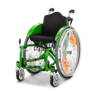 Meyra Flash 1.135 Kinderrollstuhl, minimalistischer Faltrollstuhl mit maximaler Variabilität, bis 75kg