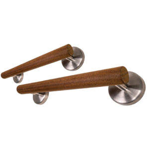 Varioplus Kebony Holzgriff, zertifizierte Nordische Kiefer, astfreie Sichtseite, hervorragende Dauerhaftigkeit, kleben statt bohren, 30-50cm