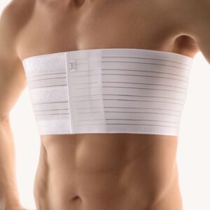 Bort Elastischer Rippengurt Männer, weiß