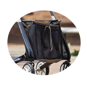 Russka Tasche groß mit Zugband zum Rollator Carbon Ultralight
