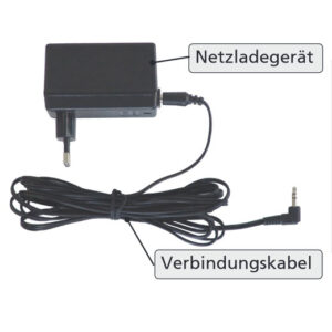 AKS Ladegerät + Ersatzakku im Set für aks-Patientenlifter Foldy, Dualo, Clino II, Original AKS Akku komplett mit Gehäuse