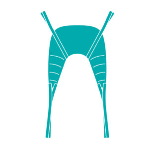 AKS Standardgurt, Liftergurt für aks-Patientenlifter, bis 250 kg belastbar, Hebegurt für AKS Foldy, Dualo, Clino, Foldo Lifter