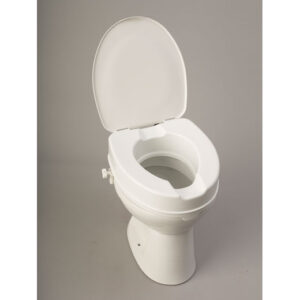 Toilettensitzerhöhung 10cm mit Deckel, HMV, für jedes Standard-Toilettenbecken geeignet