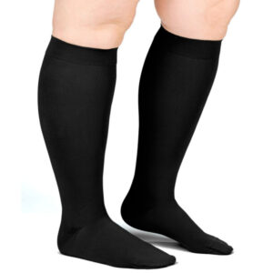 Compressana Free offen extra kurz CCL1 Kompressionsstrümpfe mit Noppenhaftband