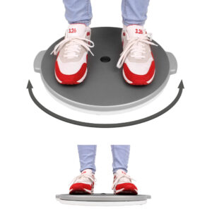 Drehteller EasyTRANSFER, erleichtert die Umsetzung von Hilfsbedürftigen z.B. vom Rollstuhl ins Bett oder Auto,  Drehscheibe Ø 41cm, bis zu 130kg, HMV