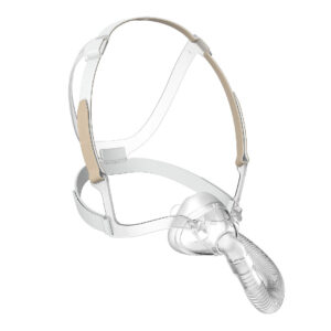 Löwenstein JULIA CPAP Nasenmaske neu, kompakt und leicht für freie Sicht, Komplett mit Kopfband inkl. 1 Maskenkissen (#1236144)