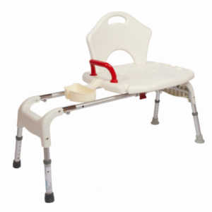 Mobilex Badewannen-Transfer-Bank, mit Sitzfläche rollengelagert, Badewannenbank bis 130kg