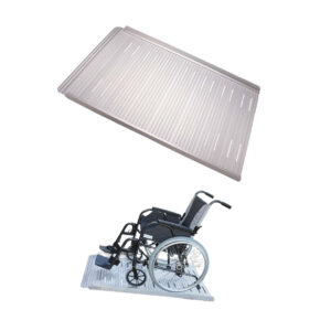 quick2go Rampe 150cm, leichte Anlegerampe aus Aluminium, 75cm breit, bis 300kg belastbar, Vollrampe / Anlegerampe, nur 13kg