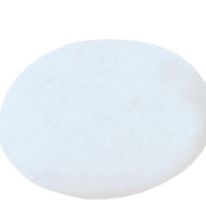 Latexschaum-Kissen rund, Ø 42cm, HMV, weicher Sitzring aus Naturlatex, Sitzring mit abnehmbarem Frotteebezug weiß