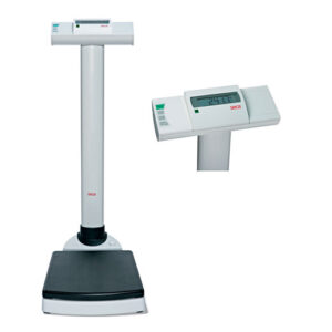 Säulenwaage Seca 704, AKTION: inkl. Eichkosten, elektrische Waage, hohe Tragkraft, BMI-Funktion