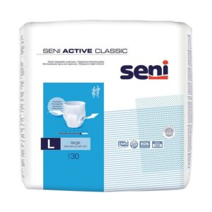 Seni Active Classic Large, atmungsaktive, elastische Inkontinenzslips, Pants, L (P=30)