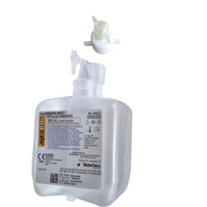 Aquapak Sterilwasser 340ml im geschlossenen System, inkl. O2-Adapter zum Anschluss an Sauerstoffgeräte, steriles Wasser zur Inhalation in der Sauerstofftherapie (unser Respiflo Nachfolgeprodukt)