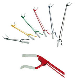 Etac Grip Greifzange, die helfende Hand, Stahlrohr lackiert, von 40 bis 100cm Länge, Greifklaue mit rutschsicherem Gummi, Handgriff mit Magnet