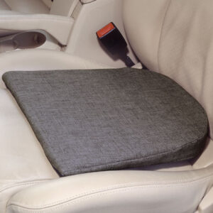 Keilkissen Anti-Rutsch mit Rundung, speziell für Autositze & glatten Flächen ausgelegt, 35.5 x 37 x 5 cm. anthrazit