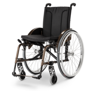 Meyra Aktivrollstuhl Avanti Pro 1.735 der universell einsetzbare Adaptivrollstuhl mit festen Beinstützen.