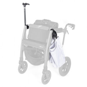 Rollz Motion 3in1 Rollstuhlpaket Halter (Stockhalterung, 2 Einkaufshaken, Befestigung für Rollstuhlpaket bei Nutzung als Rollator) (#1236004)