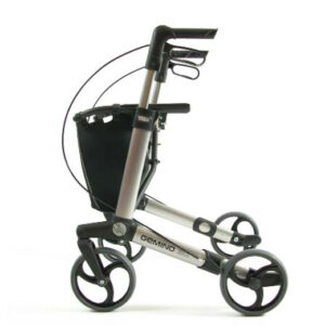 Rollator Gemino 30 Original, Titanium Leichtgewicht-Rollator, faltbar, inkl. Gemino Rollatorschirm