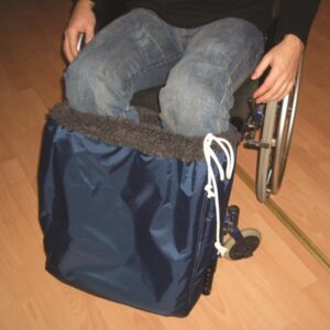 (AV) Orgaterm Fuss-Schlupfsack, Wollpelz, Aussen: Nylon, Farbe schwarz