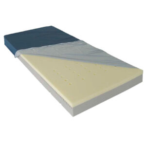 AKS Memoplot Matratze, Antidekubitus-Weichlagerungsmatratze, bis Grad III, Liegefläche Visco-Schaumstoff mit Klimaöffnungen, inko-air-Matratzenhülle, bis 120kg