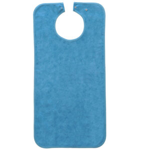 Suprima Ess-Schürze Polyester mit Druckknopfverschluss, batikblau