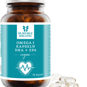 Omega 3 Kapseln mit DHA + EPA aus Algenöl 70 vegane Kapseln 56 g