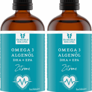 Omega 3 Algenöl Zitrone 2 x 100 ml