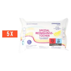 3 x Löwenstein CPAP Spezial-Reinigungstücher Zitrus (frischer Zitrusduft), im Flow Pack á 72 Stück