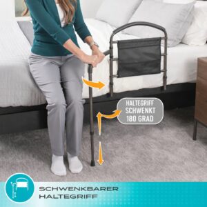 Wonder ARMIE Bettgriff mit schwenkbarem Stützarm für extra Standsicherheit bis 136 kg