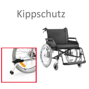Antikipprollen, Kippstützen für B+B Rollstühle