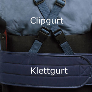 Biocare Standard Klett, blau, Sicherungssystem für Hüfte und Oberkörper, Patienten-Gurt Rollstuhl (#12681)