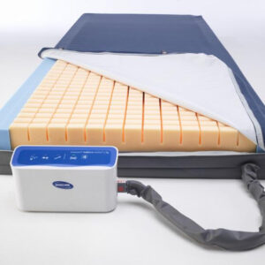 Invacare Softform Active 2 Rx, 120x200cm (Sondermaß), bariatrische Anti-Dekubitus-Matratze, Hybrid-System, Wechseldruck & Weichlagerung in einem System, bis Grad 4, bis 247kg