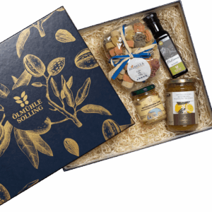 Präsentbox Mediterrane Klassiker ausgewählte Spezialitäten für eine Reise ans Mittelmeer 1