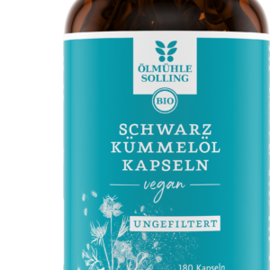 Schwarzkümmelölkapseln ungefiltert 180 Kapseln 108 g