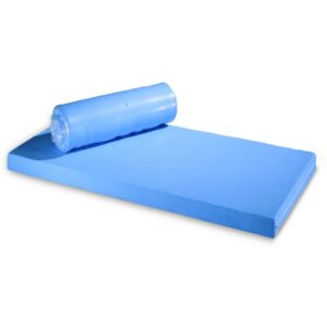 ADL Standard-Pflegematratze RG35 (90x198x12cm) Rollmatratze mit blauem Bezug