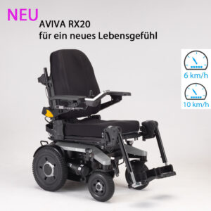 Invacare AVIVA RX20 Modulite Elektrorollstuhl, Heckantrieb, (inkl. 75A Power-Modul) Nachfolger des Invacare Bora E-Rollstuhl, patentierte CTC-Federung (#1117438)