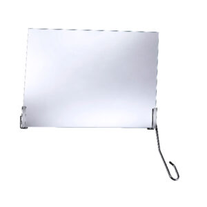 FRELU Kippspiegelgarnitur mit Verstellhebel rechts, Neigungswinkel 35°, verstärkte Version, für Spiegel bis H=60cm und B=80cm geeignet