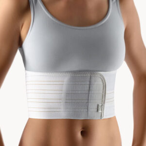 Bort Rippengürtel für Damen Rippenbandage, weiß