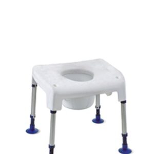 Invacare Pico 3 in 1 Multifunktions-Duschstuhl, Toilettenstuhl und Toilettenstützgestell, HMV, Komplettpaket mit Toilettentopf, bis 160kg