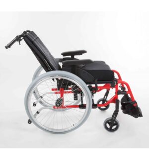 Invacare Action 4 NG Hemi, Rollstuhl für Hemiplegiker, geringe Sitzhöhe ab 38.5cm, Einhandantrieb oder Doppelgreifreifen möglich, individuell anpassbar (#1235388)