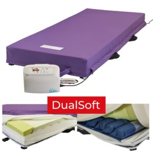 AirSystems DUALSOFT 90 HYBRID HMV Wechseldruck- und Weichlagerungs-System mit wechselbaren Zyklen, bis Grad 4, für 90x200 Betten, 30-200kg