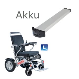 1 x Lithium-Ionen-Akku (ergoflix® L) Orignal Neuakku inkl. Gehäuse für elektrischen Ergoflix Rollstuhl (L und L+) 24V/6AH (Hinweis: bei Kompletttausch werden 2 Stück benötigt)