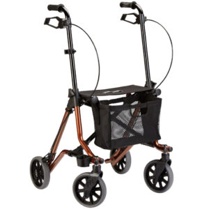 Rollator Taima M mit extra langen Schiebegriffe, Leichtgewichtsrollator besonders geeignet für einen langen Körpertyp, Schiebegriffe 99-114cm (#1357)